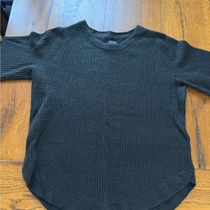 GAP Black Textured Knit Sweater